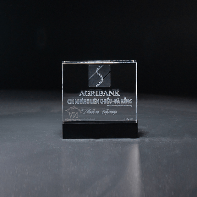 khối pha lê kỷ niệm chương mini