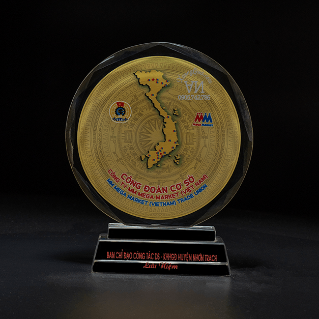 Kỷ niệm chương tròn, in mặt trống đồng