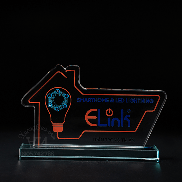 Biểu tượng pha lê tri ân đối tác